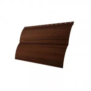 Сайдинг Блок-хаус new 0,361 GL ОН Рrint Twincolor-foill Choco Wood